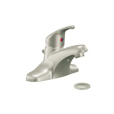 CFG CA40712BN Lavatory Faucet, Cornerstone™, Brushed Nickel, 1 Handles, 50/50 Pop-Up Drain, 1.2 gpm