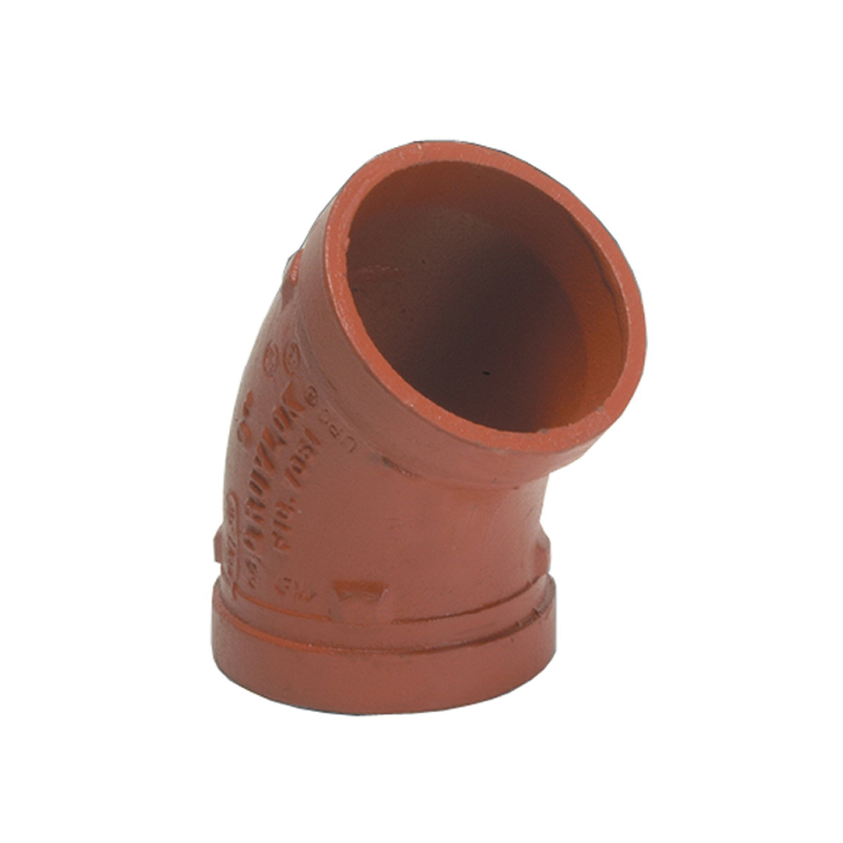 Gruvlok® 0390014801 FIG 7051 Standard 45 deg Pipe Elbow, 21/2 in