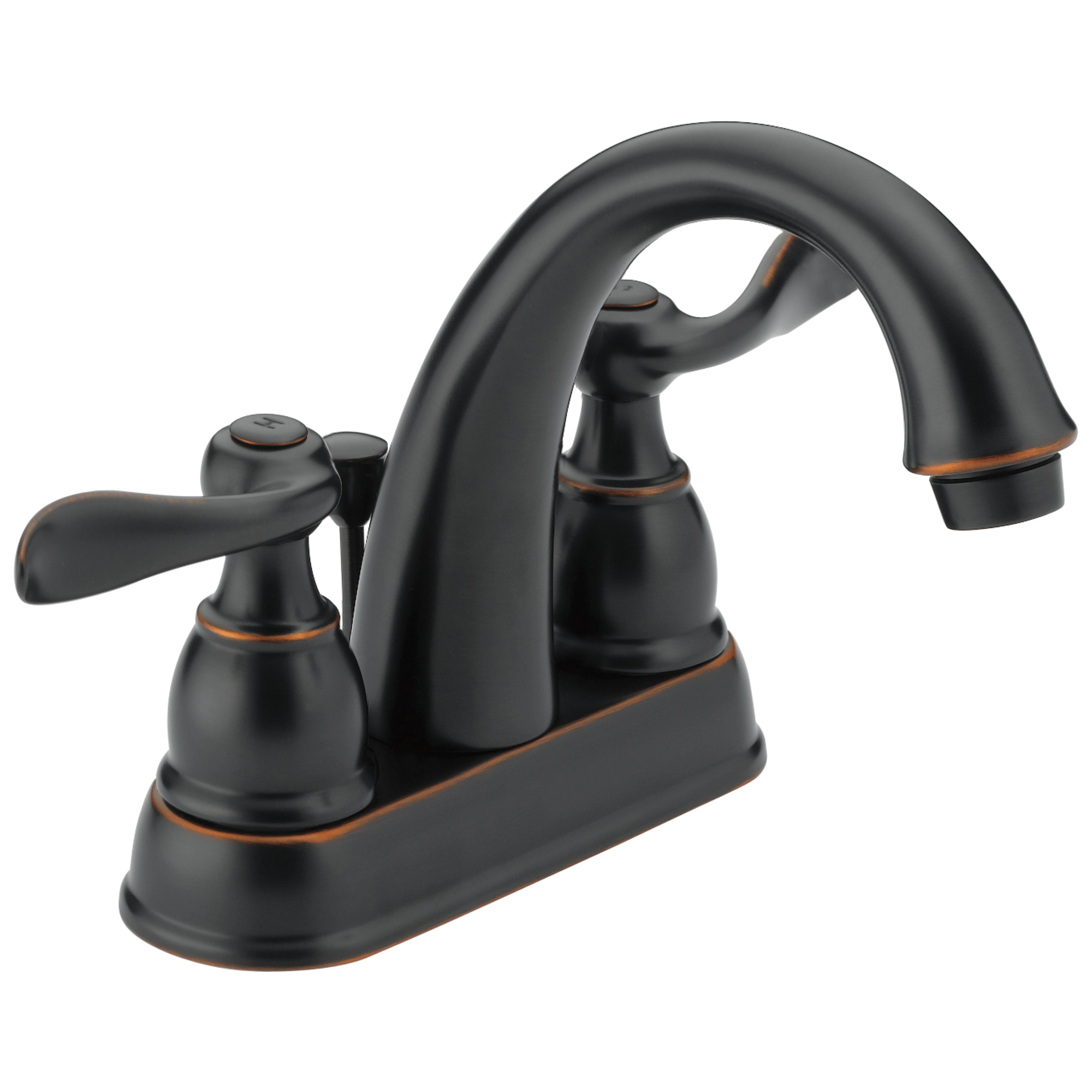 B2596LF-OB Centerset Lavatory Faucet, Windemere®, Oil Rubbed Bronze, 2 Handles, Metal Pop-Up Drain, 1.2 gpm - Discontinued