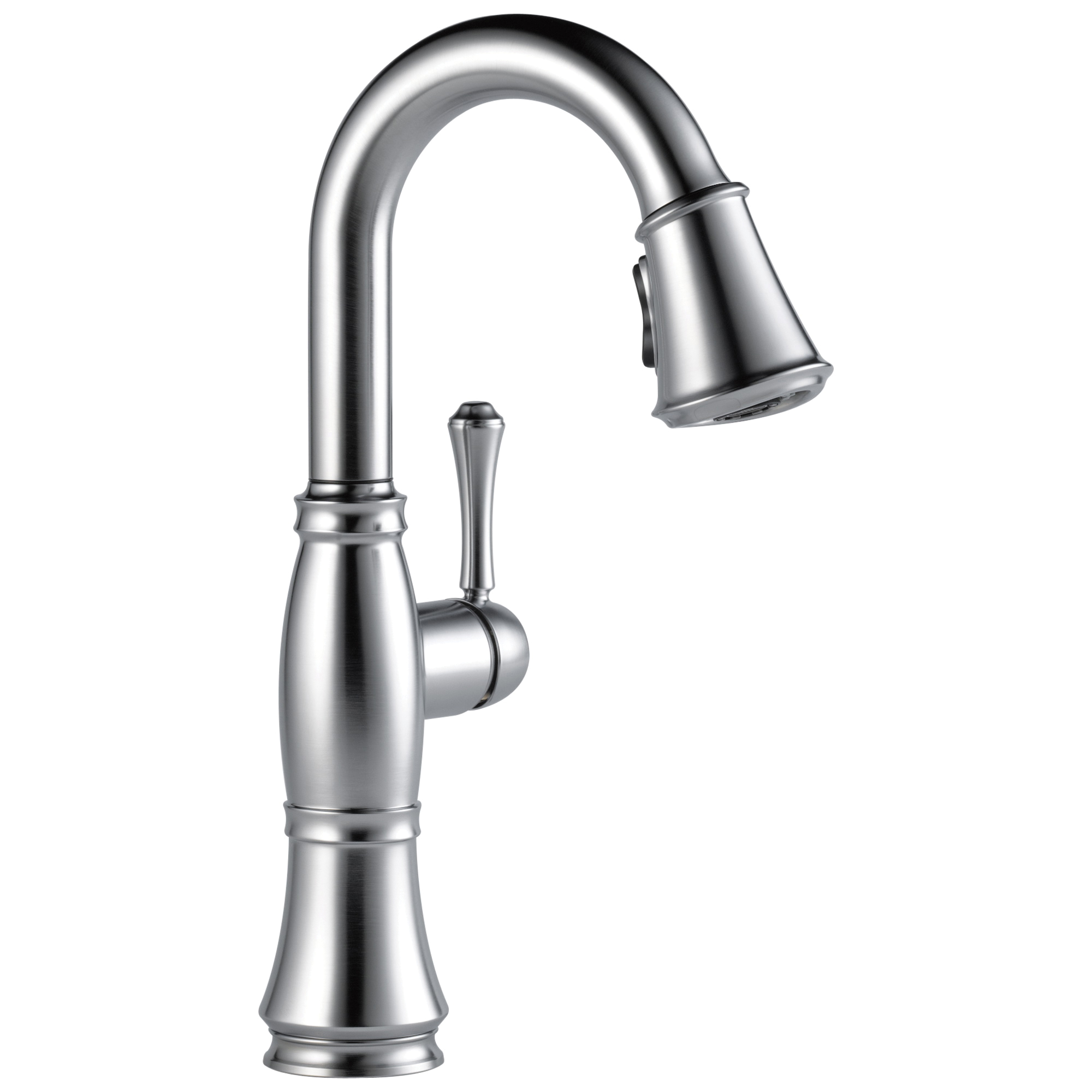 9997-AR-DST Cassidy™ Pull-Down Bar/Prep Faucet, 1.8 gpm, 8 in Center, Arctic™ Stainless Steel, 1 Handle - Discontinued