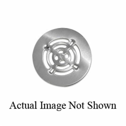 AB&A™ 82460 Round Snap-On Drain Strainer With Membrane Clamping Ring, Polished Brass, Domestic