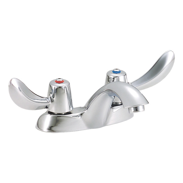 DELTA® 21C142 Heavy Duty Centerset Sink Faucet, TECK®, Polished Chrome, 2 Handles, 1.5 gpm