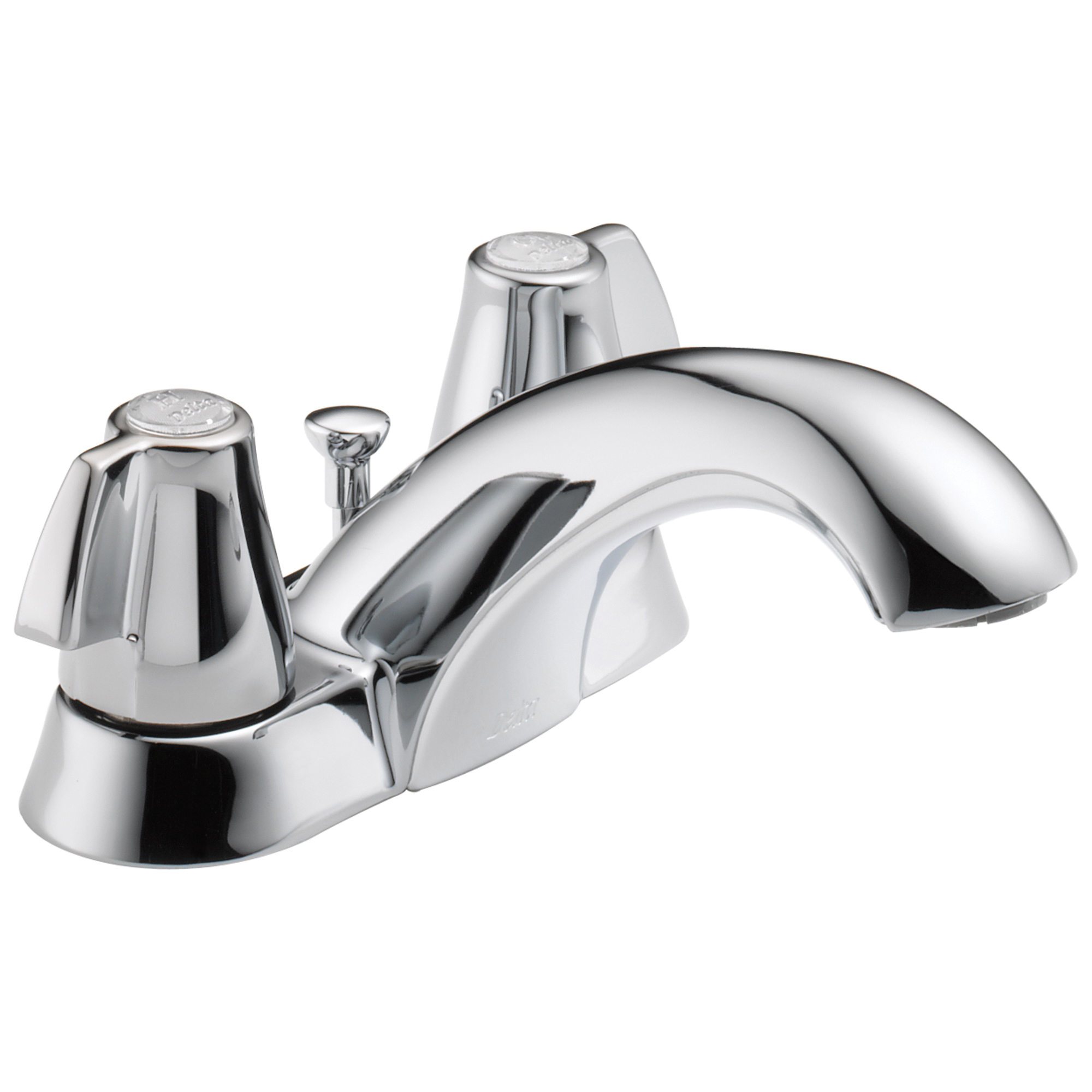 2520LF Centerset Lavatory Faucet, Classic, Chrome Plated, 2 Handles, 50/50 Pop-Up Drain, 1.2 gpm - Discontinued