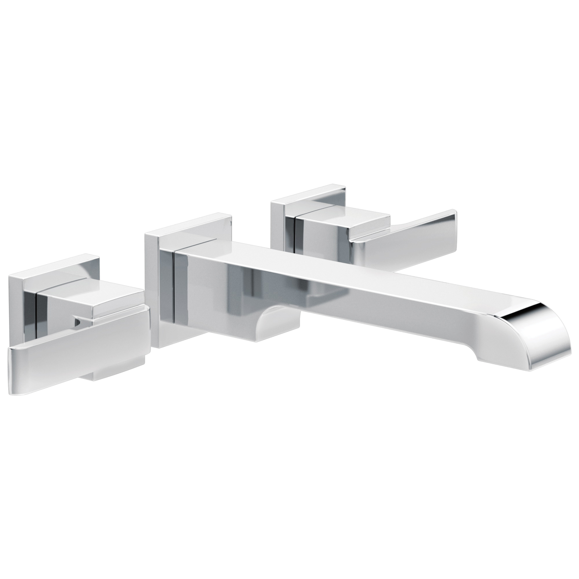 DELTA® T3567LF-WL Centerset Lavatory Faucet, Ara®, Chrome Plated, 2 Handles, 1.2 gpm