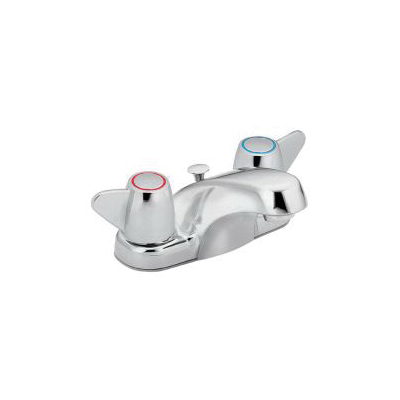 CFG CA40210 Lavatory Faucet, Cornerstone™, Chrome Plated, 2 Handles, Pop-Up Drain, 1.2 gpm