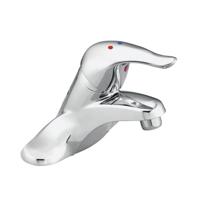 Moen® L4605 Centerset Bathroom Faucet, Chateau®, Chrome Plated, 1 Handles, 1.5 gpm