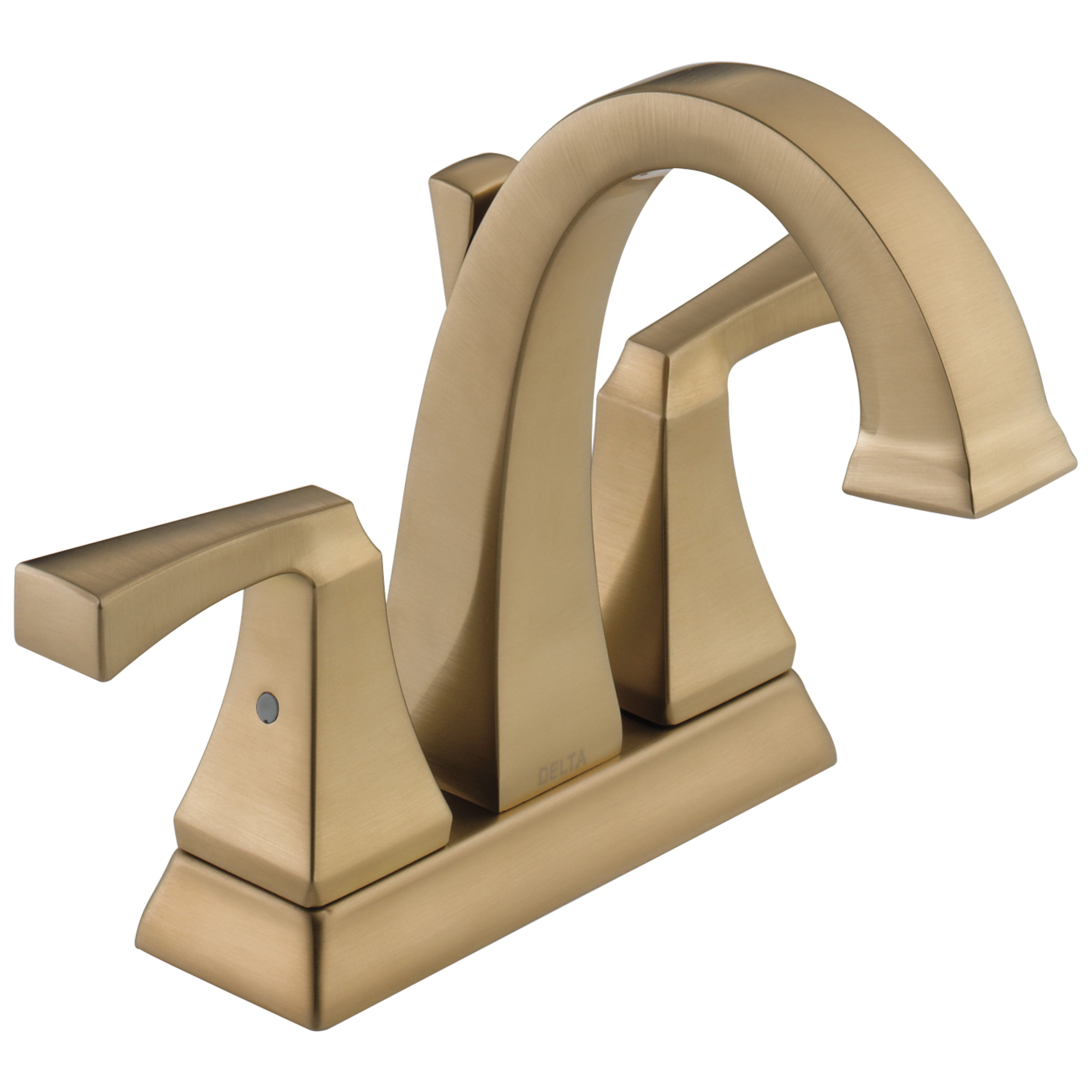 DELTA® 2551-CZMPU-DST Centerset Lavatory Faucet, Dryden™, Champagne Bronze, 2 Handles, Metal Pop-Up Drain, 1.2 gpm