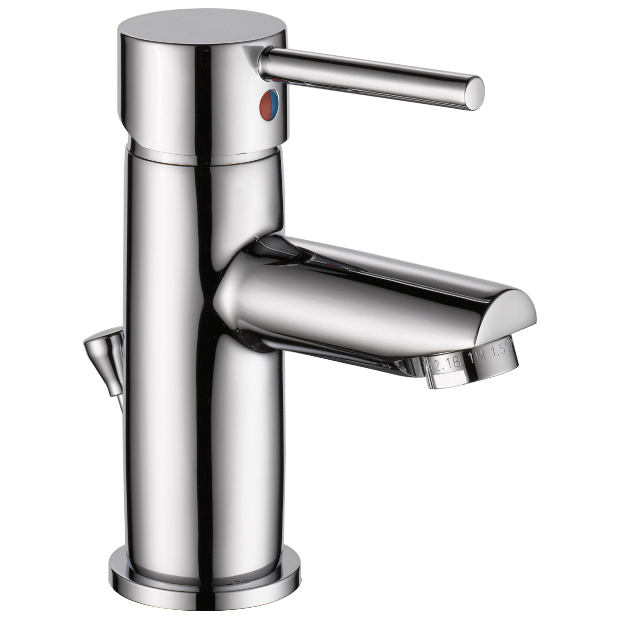 DELTA® 559LF-GPM-PP Project-Pack Lavatory Faucet, Trinsic®, Chrome Plated, 1 Handles, 50/50 Pop-Up Drain, 1 gpm