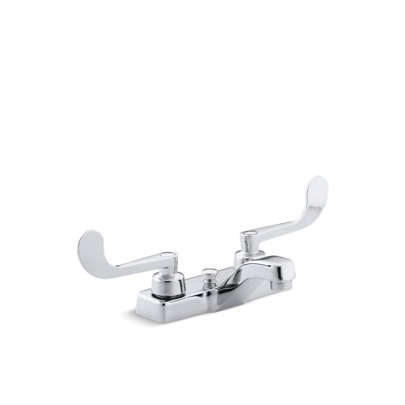 Kohler® 7401-5N-CP Centerset Bathroom Sink Faucet, Triton™, Polished Chrome, 2 Handles, Pop-Up Drain, 0.5 gpm