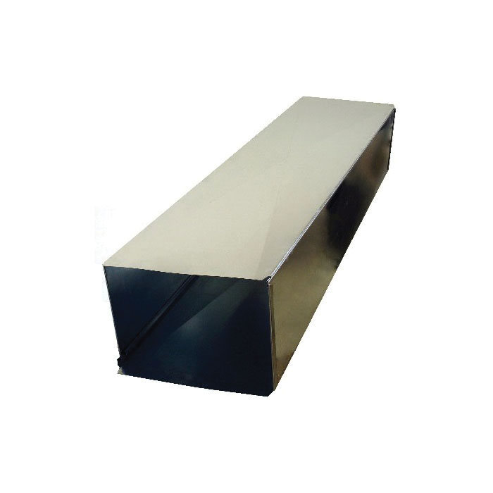Snappy™ 100-083 Loose Cleat Standard Rectangular Duct, 36 in Lx8 in Wx8 in  H, 28 ga Steel, Galvanized | First Supply