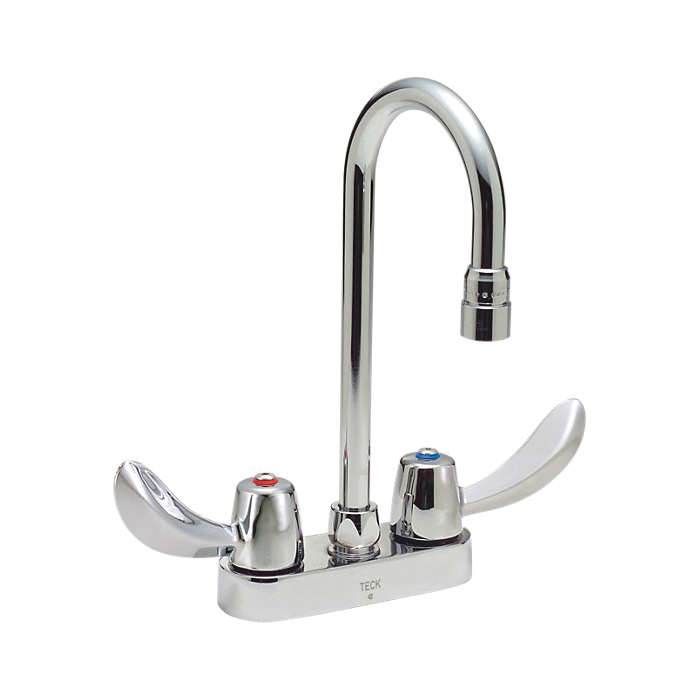 DELTA® 27C4842 Heavy Duty Lavatory Sink Faucet, TECK®, Polished Chrome, 2 Handles, 1.5 gpm