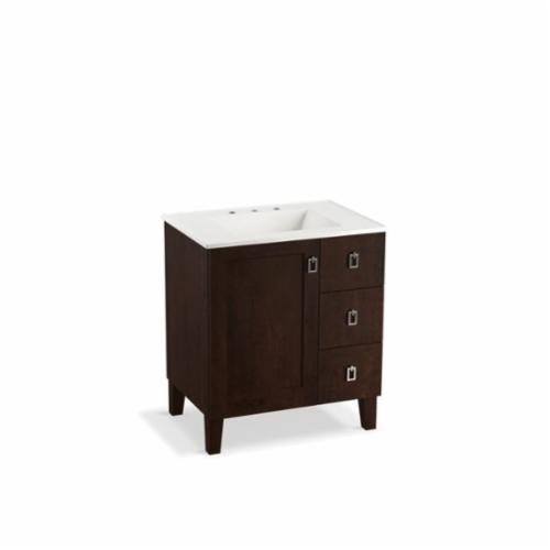 99530-LGR-1WB Poplin® Bathroom Vanity Cabinet With Furniture Legs, Free Standing Mount, Claret Suede Cabinet