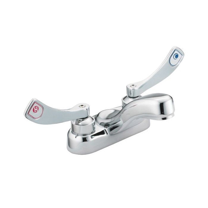 Moen® 8215 Centerset Bathroom Faucet, M-DURA™, Chrome Plated, 2 Handles, 2.2 gpm