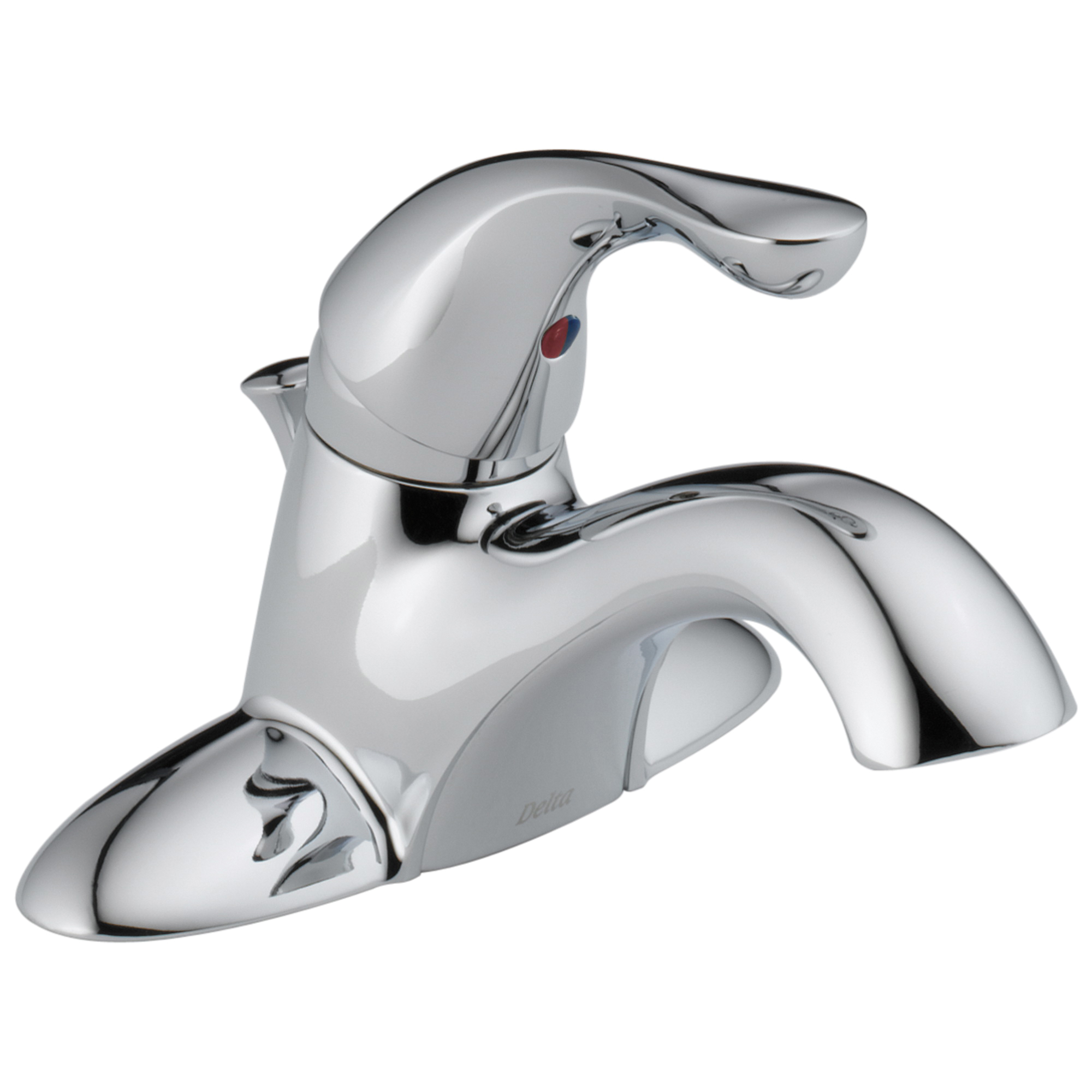 DELTA® 520LF-WFMPU Lavatory Faucet, Classic, Chrome Plated, 1 Handles, Metal Pop-Up Drain, 1.2 gpm