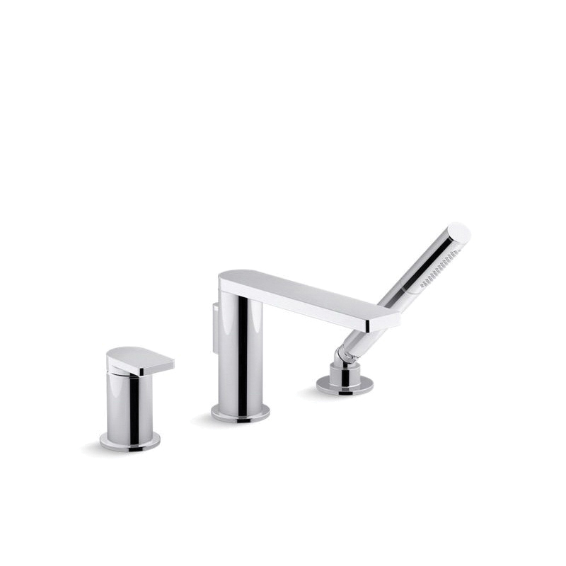 Kohler 73078 4 Cp Bath Tub Faucet Composed 8 Gpm Polished Chrome 1 Handles Function Traditional Hand Shower Yes No Yes First Supply