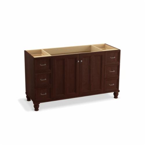 99523-LG-1WG Damask® Bathroom Vanity Cabinet With Furniture Legs, 34-1/2 in OAH x 60 in OAW x 21-7/8 in OAD, Free Standing Mount, Cherry Tweed Cabinet - Discontinued