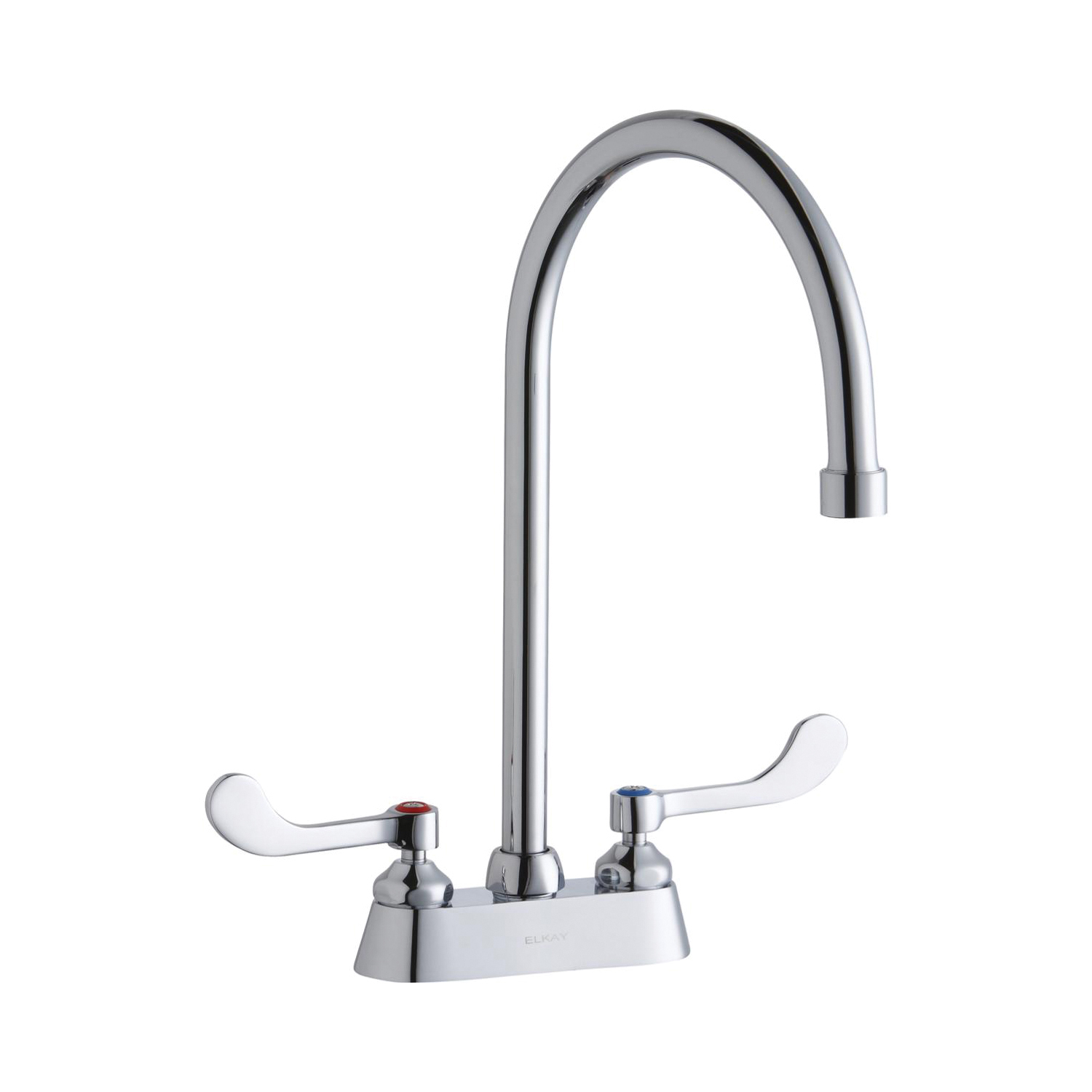 Elkay® LK406GN08T4 Centerset Bathroom Faucet, Chrome Plated, 2 Handles, 1.5 gpm