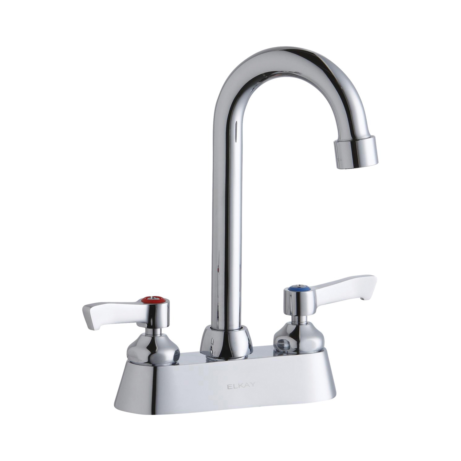 LK406GN04L2 Centerset Bathroom Faucet, Chrome Plated, 2 Handles, 1.5 gpm