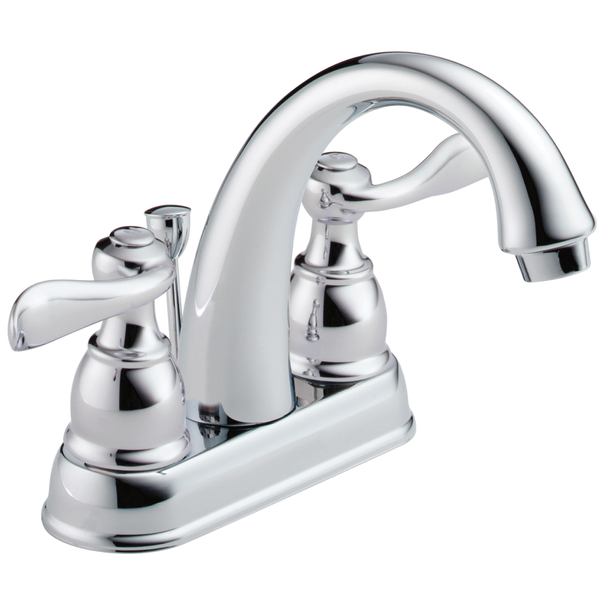 B2596LF Centerset Lavatory Faucet, Windemere®, Chrome Plated, 2 Handles, Metal Pop-Up Drain, 1.2 gpm - Discontinued