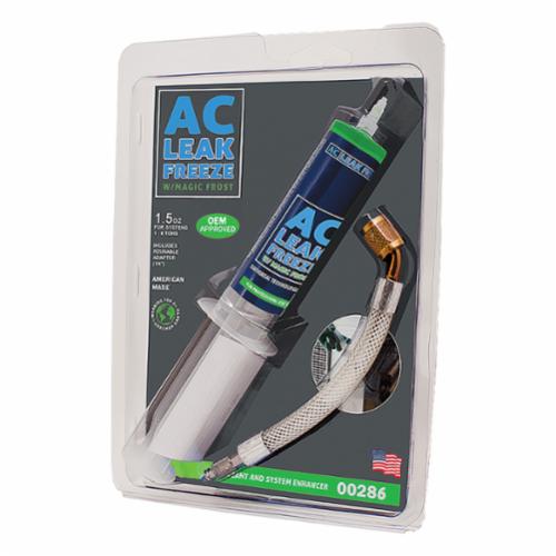 AC Leak Freeze® 45322 Leak Sealant With Magic Frost and 1/4 in Adapter, 1.5 oz, Oil, Green, 0.85 to 0.88