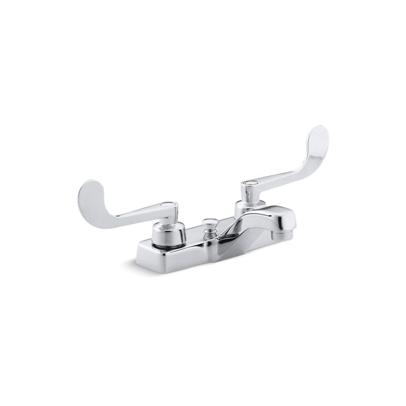 Kohler® 7401-5A-CP Centerset Bathroom Sink Faucet, Triton™, Polished Chrome, 2 Handles, Pop-Up Drain, 1.5 gpm - Discontinued