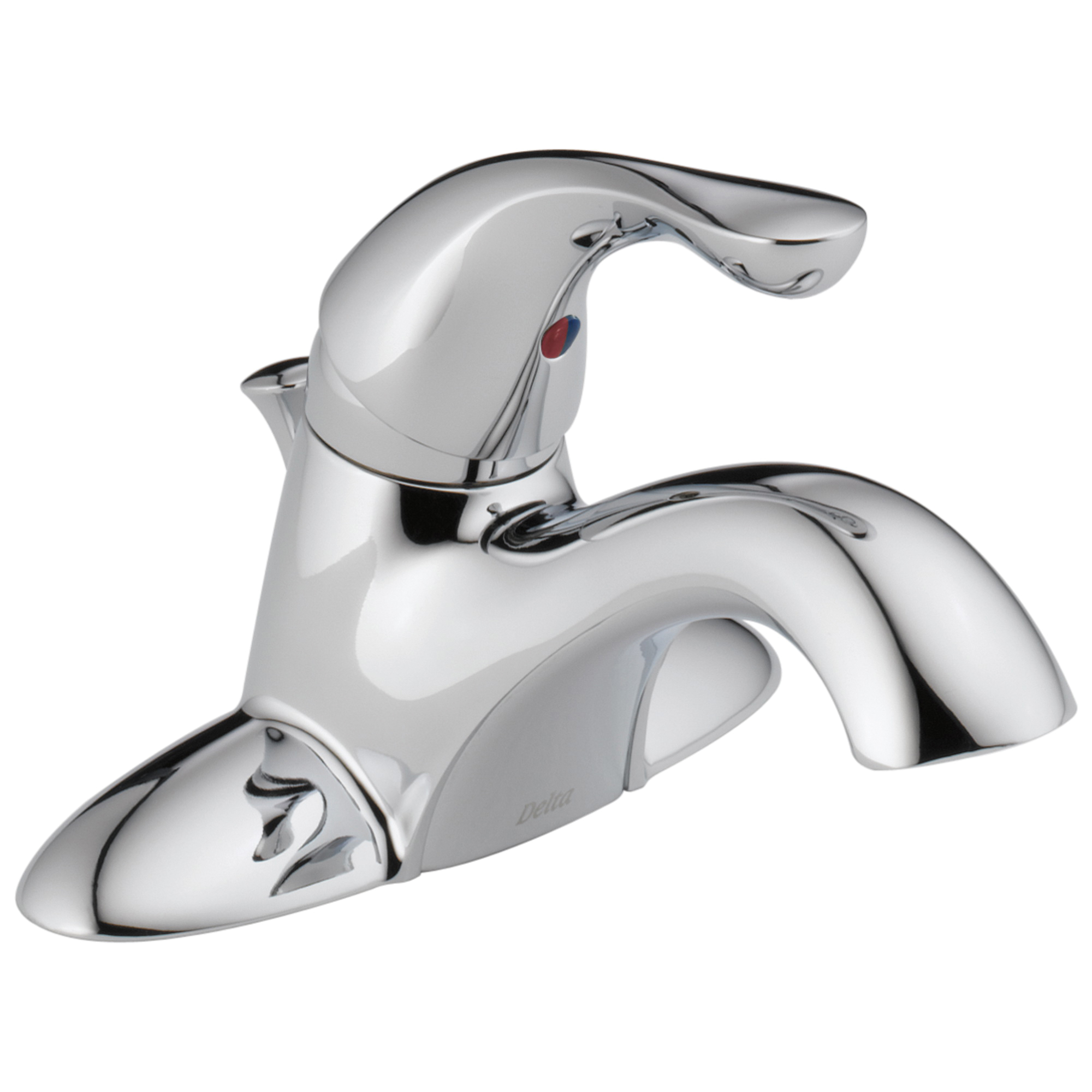 DELTA® 520-GPM-DST Centerset Bathroom Faucet, Classic, Chrome Plated, 1 Handles, 50/50 Pop-Up Drain, 1 gpm