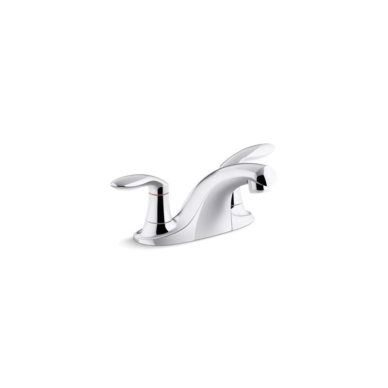 Kohler® 15243-4RA-CP Centerset Bathroom Sink Faucet, Coralais®, Polished Chrome, 2 Handles, 0.5 gpm