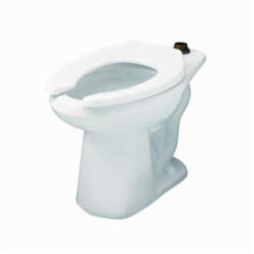 Gerber® ErgoHeight™ 25733 Toilet Bowl, White, Round, 10 in RoughIn, 2