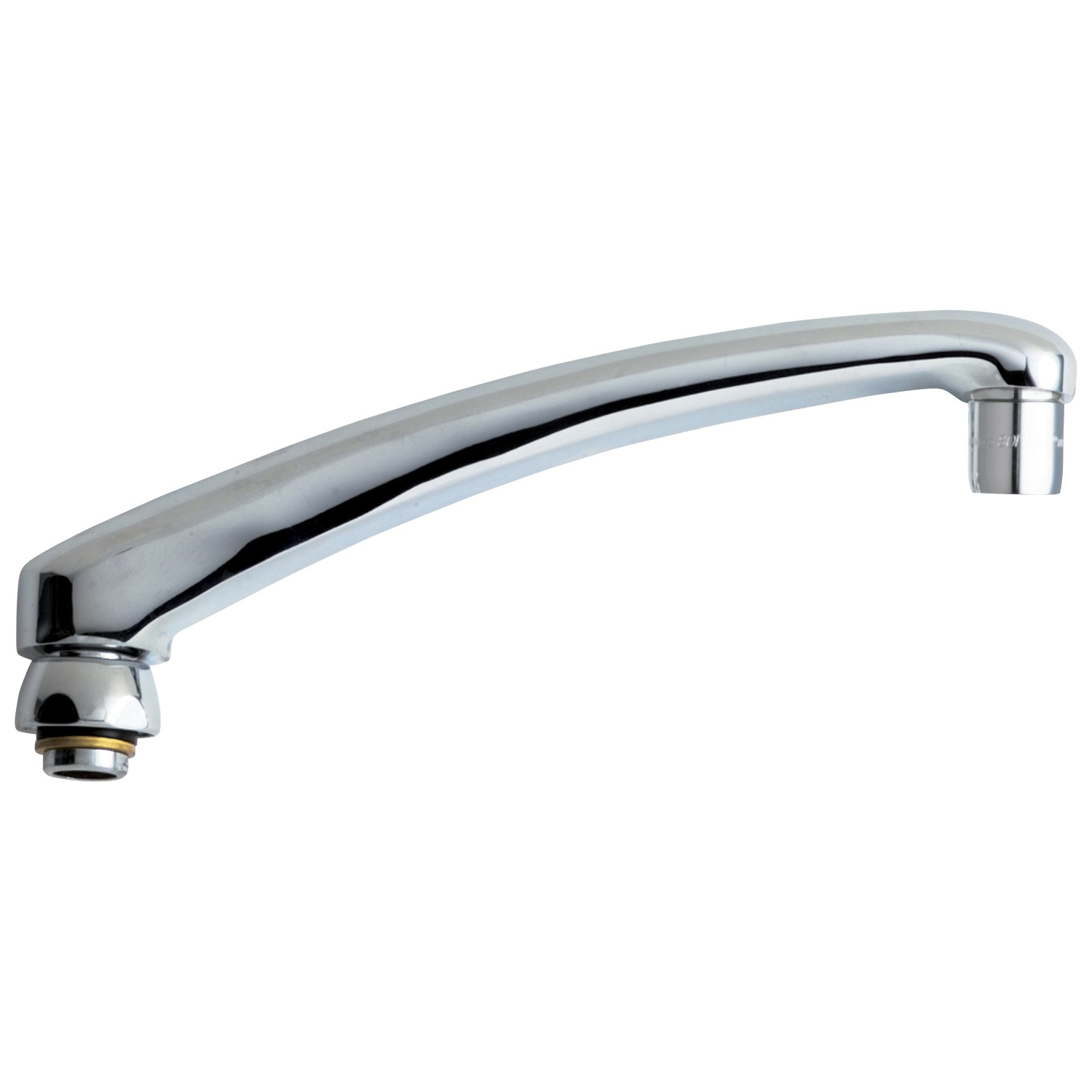 Chicago Faucet 8 Inch Kitchen Spout - Chrome Plated L-Type Swing Spout With Pressure Compensating Aerator