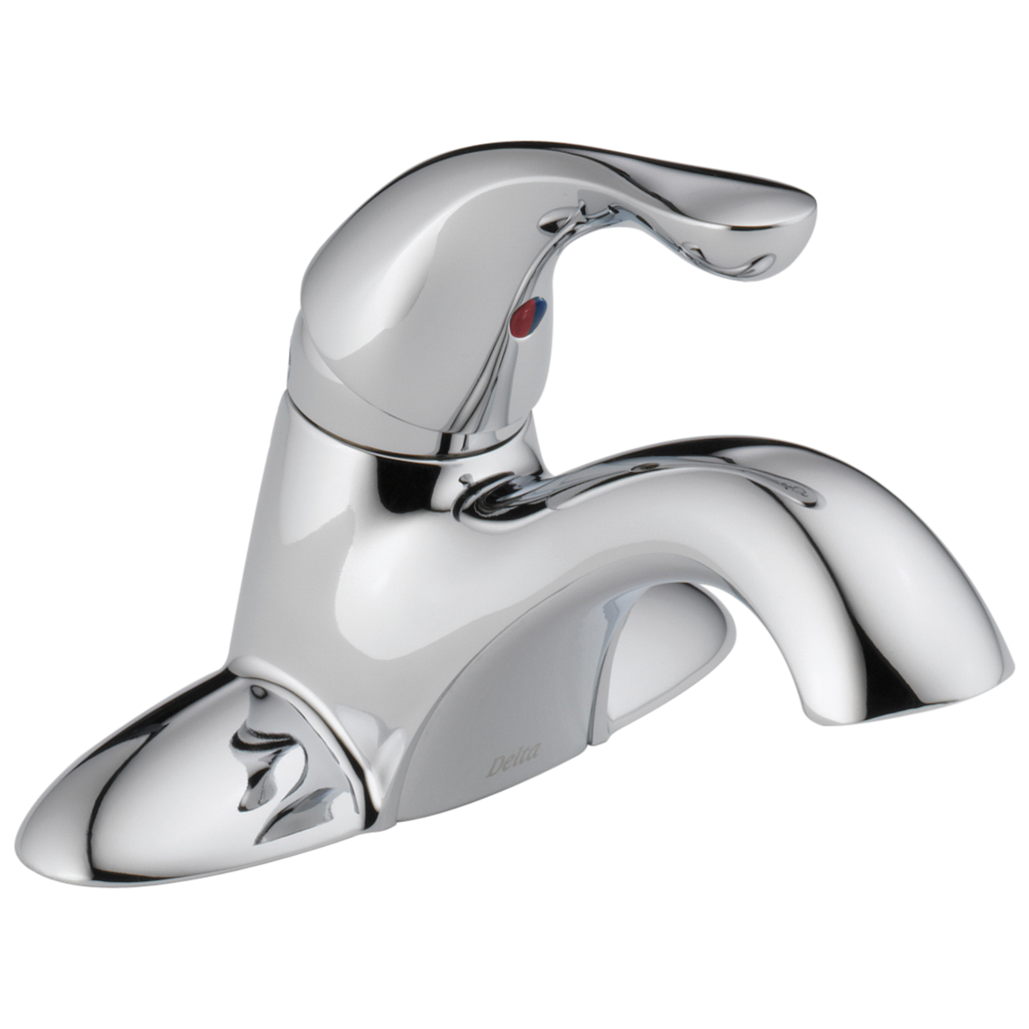 DELTA® 500-DST Centerset Lavatory Faucet, Classic, Chrome Plated, 1 Handles, 1.2 gpm
