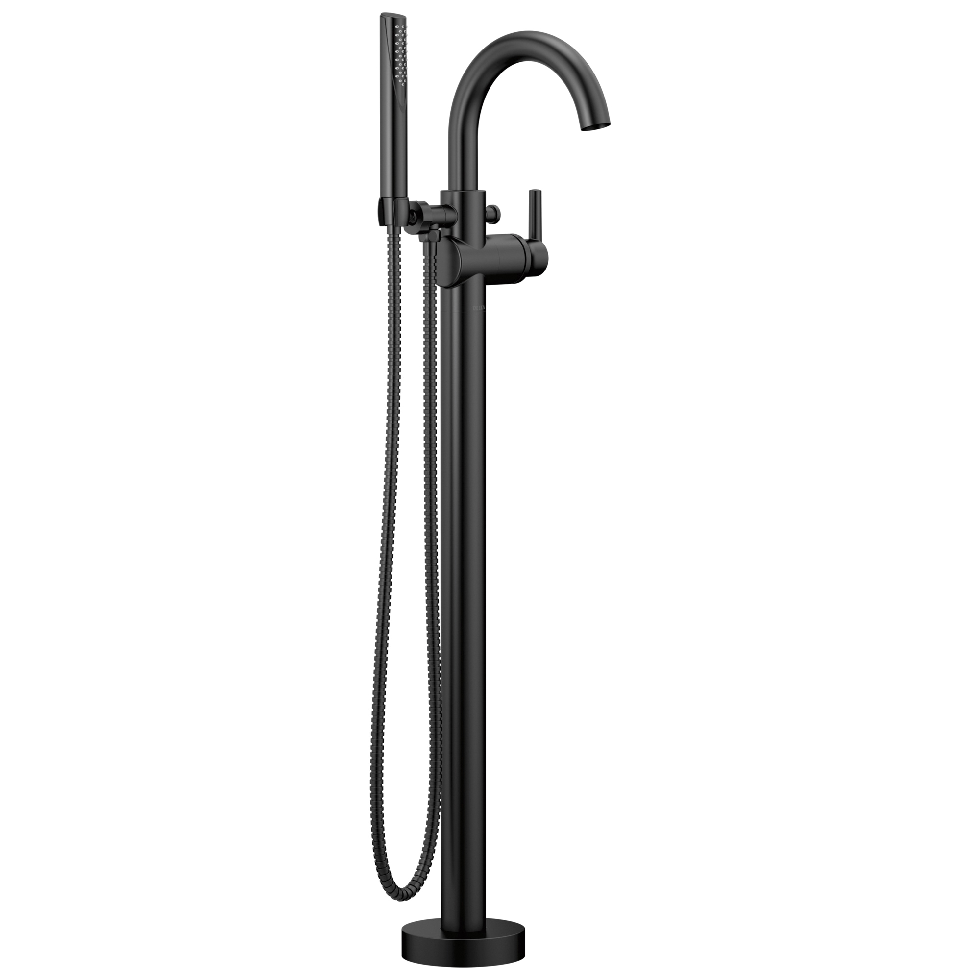 T4759BLFL Contemporary Tub Filler Trim, Matte Black