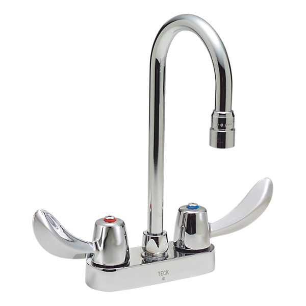 DELTA® 27C4822 Heavy Duty Lavatory Sink Faucet, TECK®, Polished Chrome, 2 Handles, 1.5 gpm