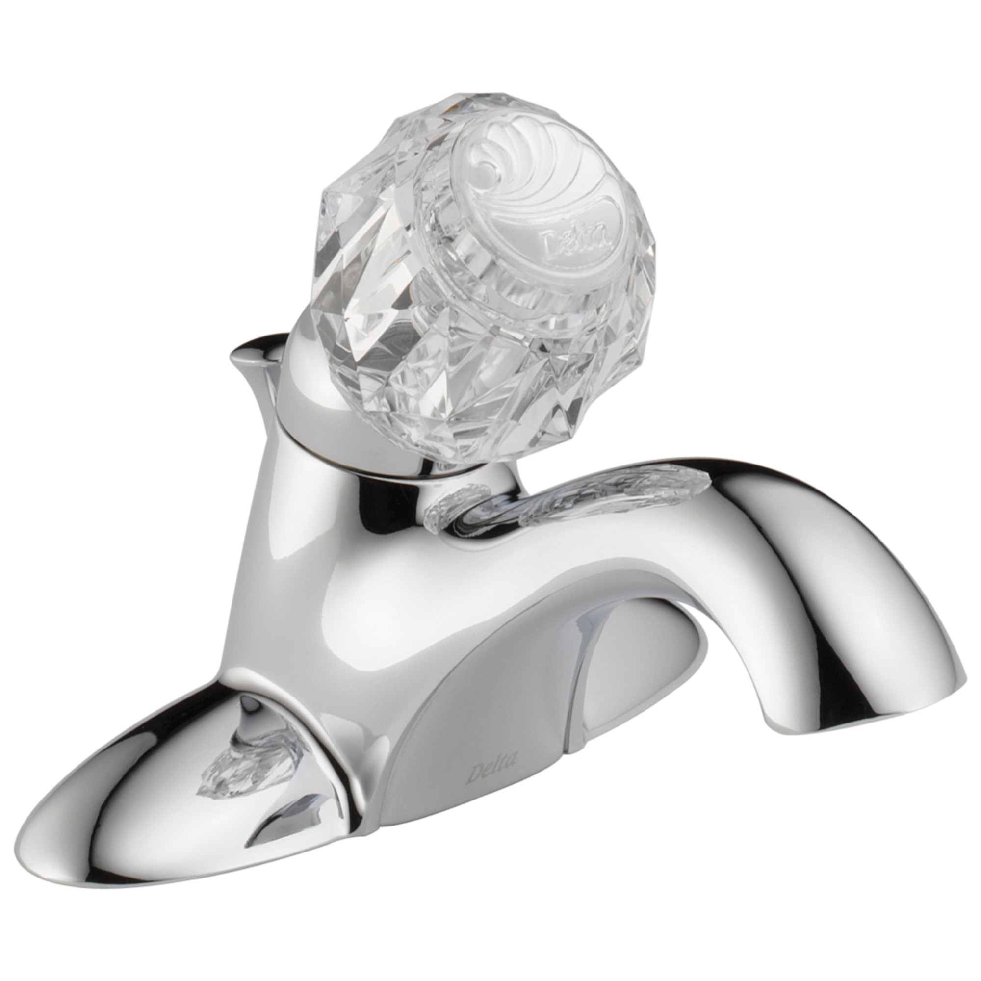 DELTA® 522-MPU-DST Centerset Lavatory Faucet, Classic, Chrome Plated, 1 Handles, Metal Pop-Up Drain, 1.2 gpm