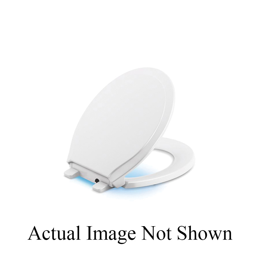 78059-0 Rutledge® Nightlight Toilet Seat With Grip-Tight Bumper, Round Bowl,  Plastic, White | First Supply