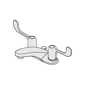 Symmons® S-240-LWG Centerset Lavatory Faucet, Symmetrix™, Polished Chrome, 2 Handles, 2.2 gpm