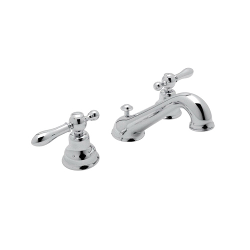 AC102LM-APC-2 Country Bath Arcana Widespread Lavatory Faucet, Polished Chrome, Pop-Up Drain