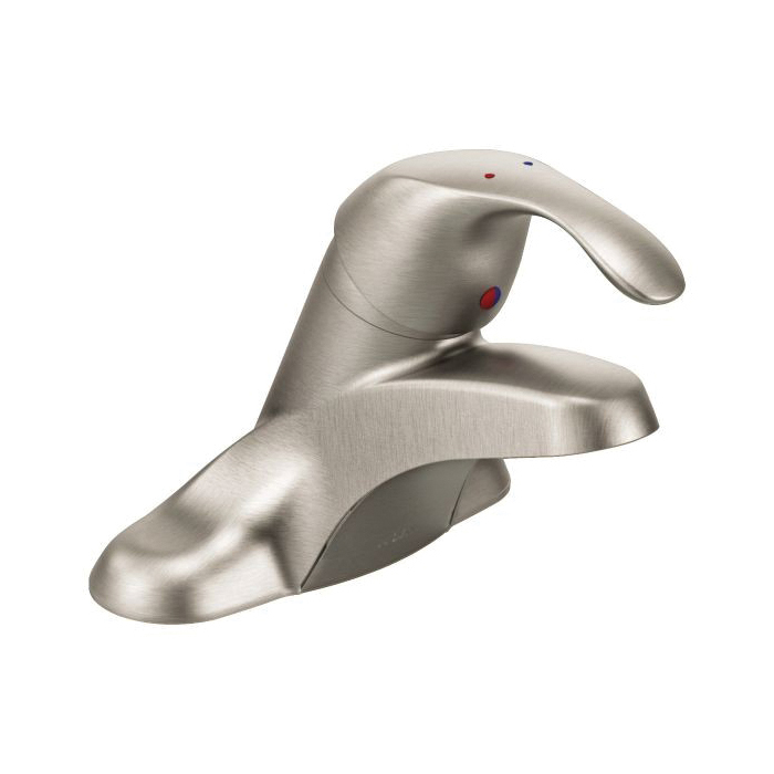 Moen® 8430CBN Centerset Bathroom Faucet, M-BITION™, Classic Brushed Nickel, 1 Handles, 1.2 gpm