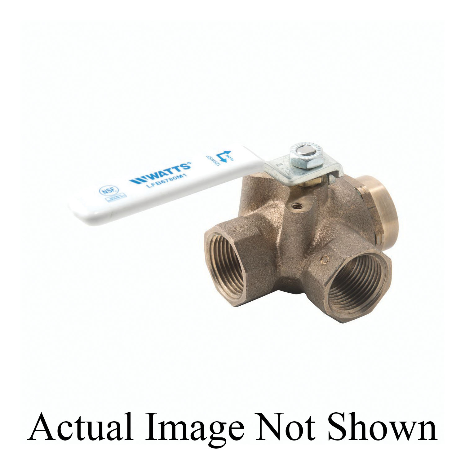 0123394 LFB6780M1, LFB6780M1 1/4 2-Piece Diverter Ball Valve, Copper Silicon Alloy Body