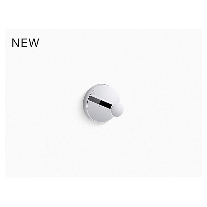 Kohler® 27290CP Robe Hook, Elate®, 1 Hooks, 17/8 in OAH, Metal