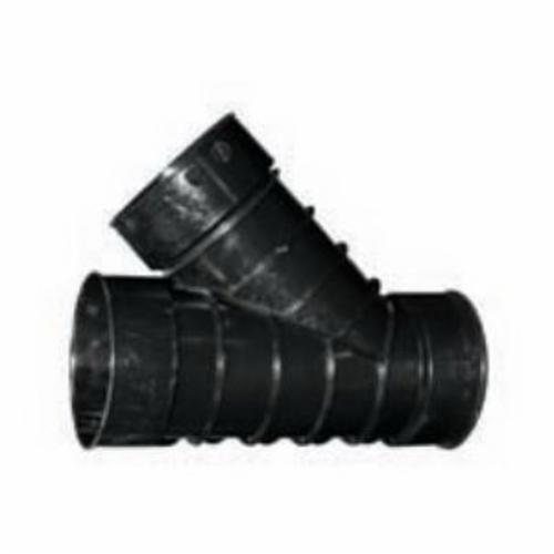 ADS® 0622AA Corrugated Single Wall Drain Wye, 6 in, BarbxFemale Connection, HDPE, Domestic