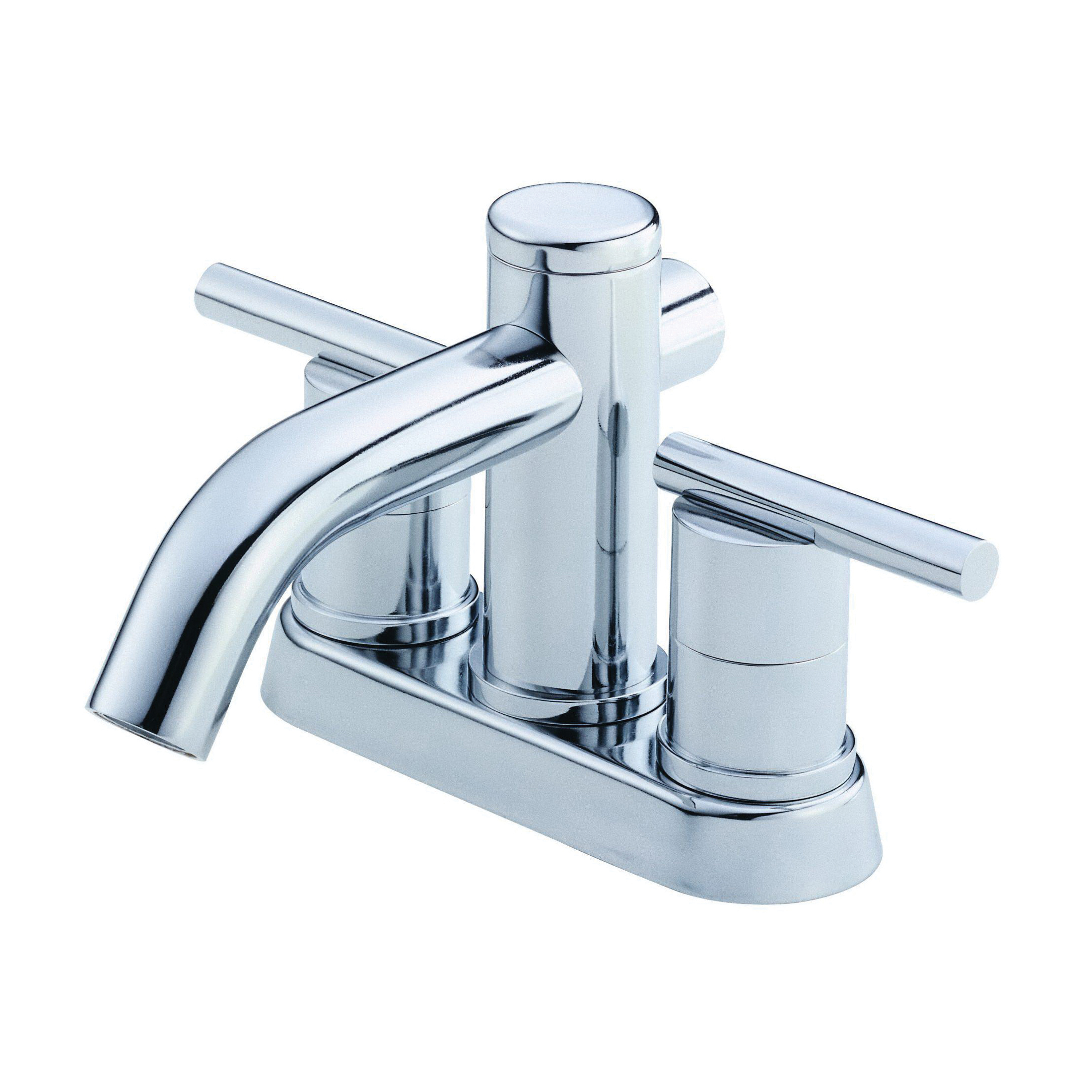 Danze® D301158 Centerset Lavatory Faucet, Parma®, Polished Chrome, 2 Handles, Metal Touch-Down Drain, 1.2 gpm
