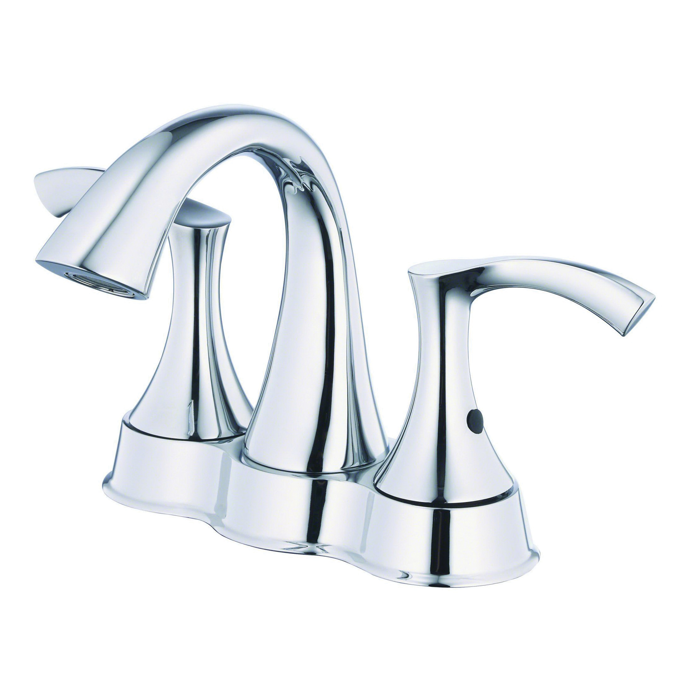 Danze® D301122 Centerset Lavatory Faucet, Antioch®, Polished Chrome, 2 Handles, 50/50 Touch-Down Pop-Up Drain, 1.2 gpm