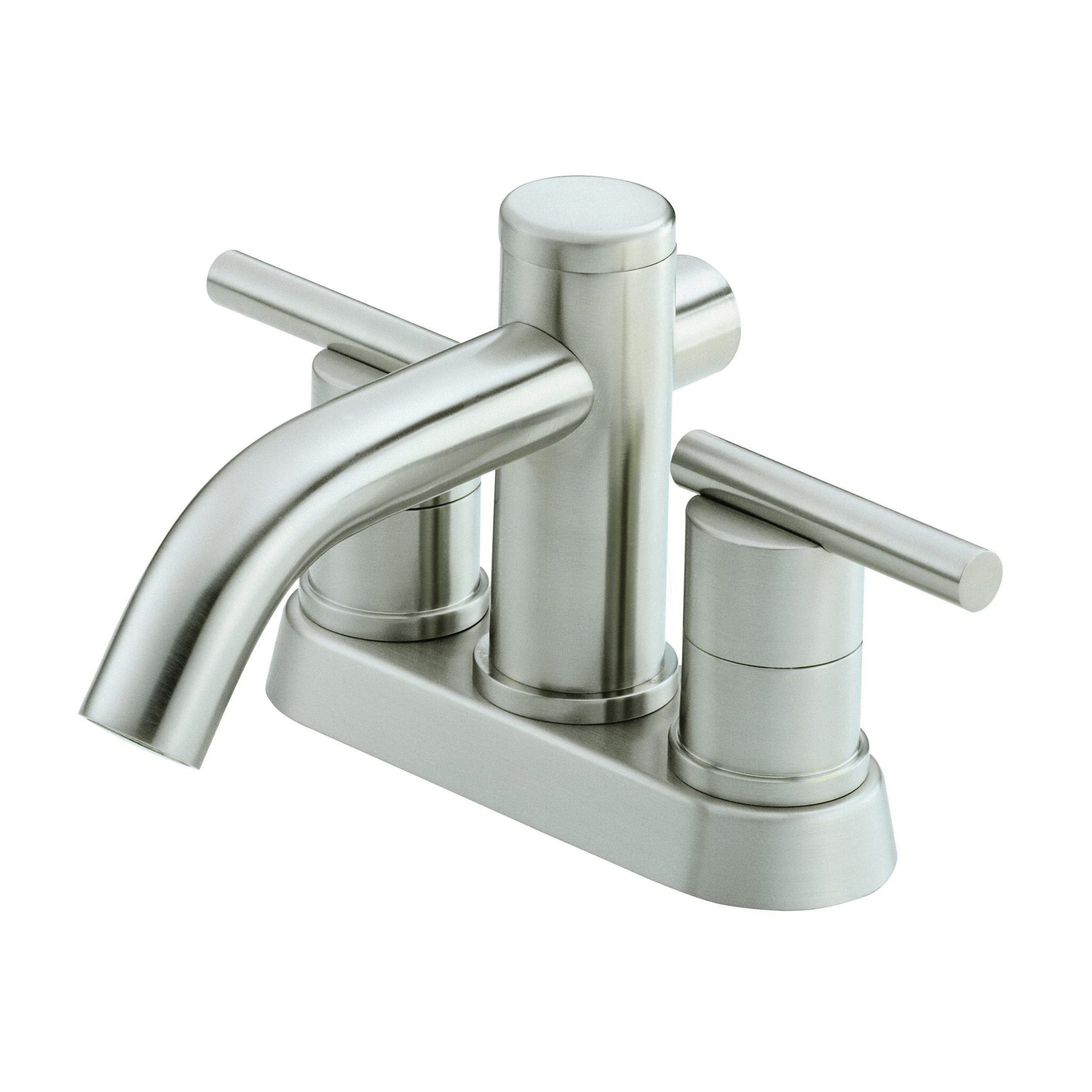 Danze® D301158BN Centerset Lavatory Faucet, Parma®, Brushed Nickel, 2 Handles, Metal Touch-Down Drain, 1.2 gpm