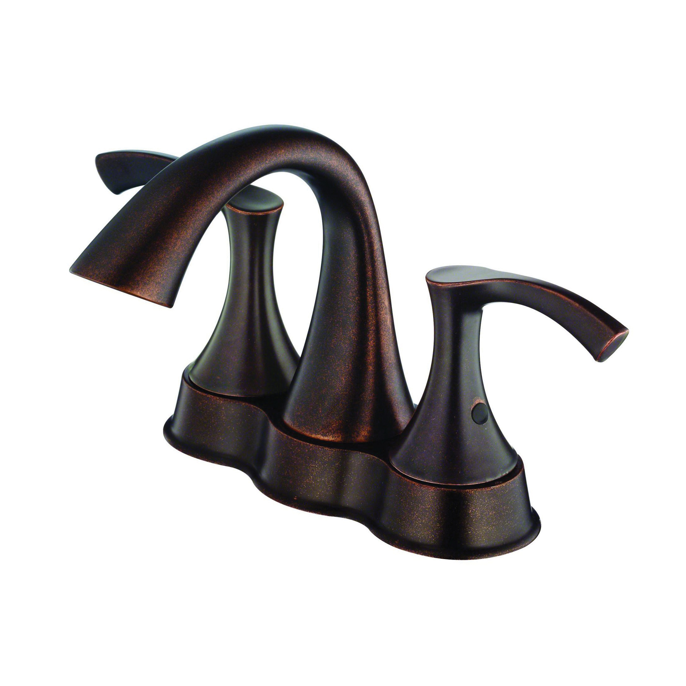 Danze® D301122BR Centerset Lavatory Faucet, Antioch®, Tumbled Bronze, 2 Handles, 50/50 Touch-Down Pop-Up Drain, 1.2 gpm
