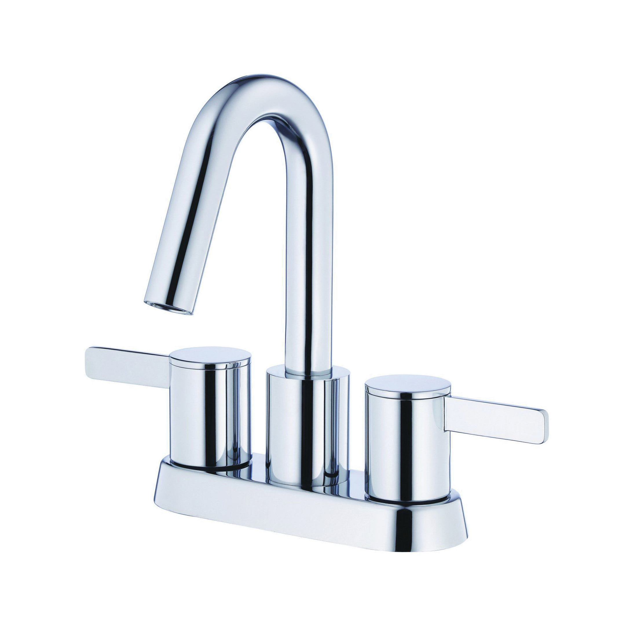 Danze® D301130 Centerset Lavatory Faucet, Amalfi™, Polished Chrome, 2 Handles, 50/50 Touch-Down Pop-Up Drain, 1.2 gpm