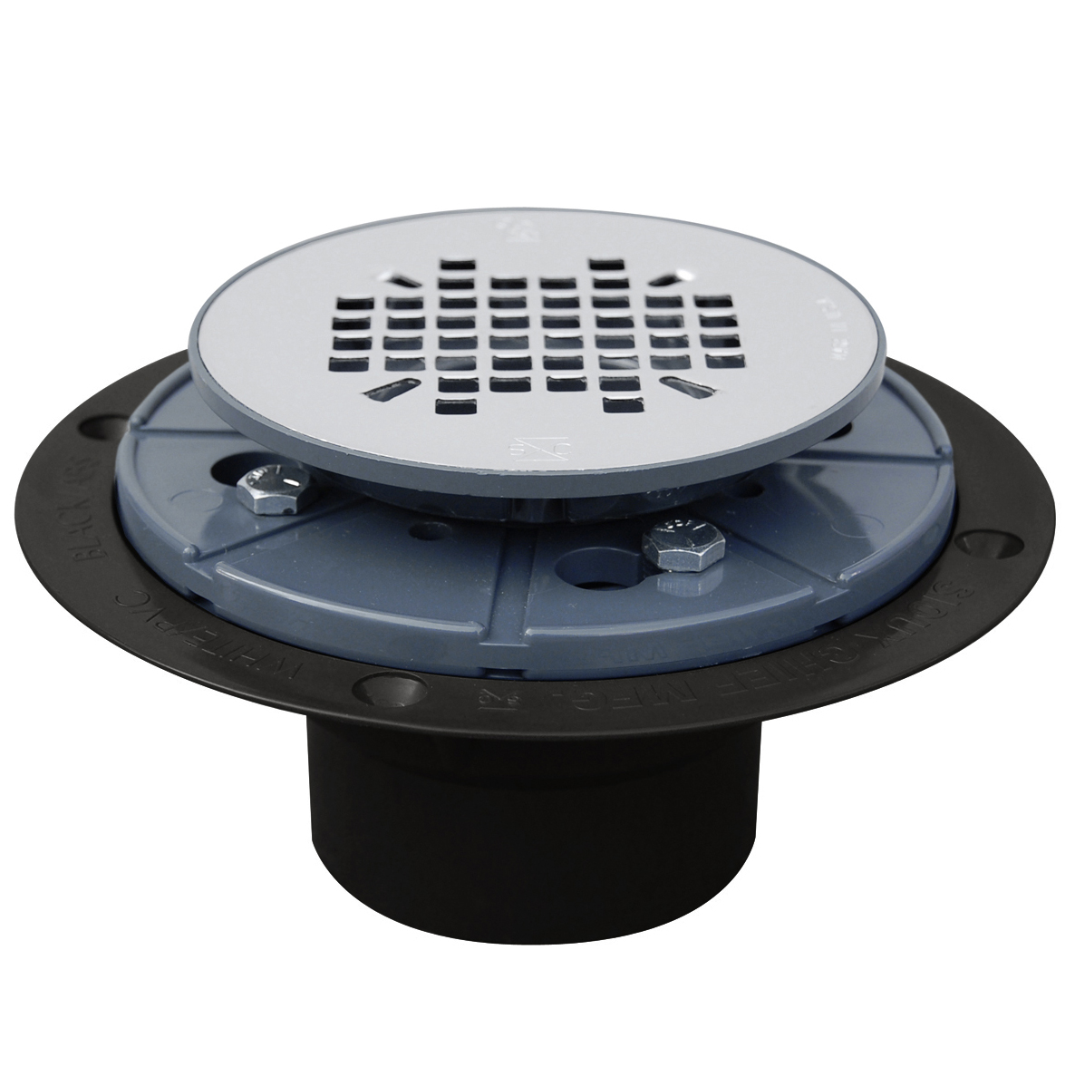 Tomahawk 821-270A Shower Pan Drain With Plastic Rim, 2 in, Hub, 4-3/8 ...