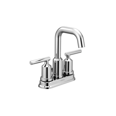 Moen® 6150 Centerset Bathroom Faucet, Gibson™, Chrome Plated, 2 Handles, Metal Pop-Up Drain, 1.2 gpm