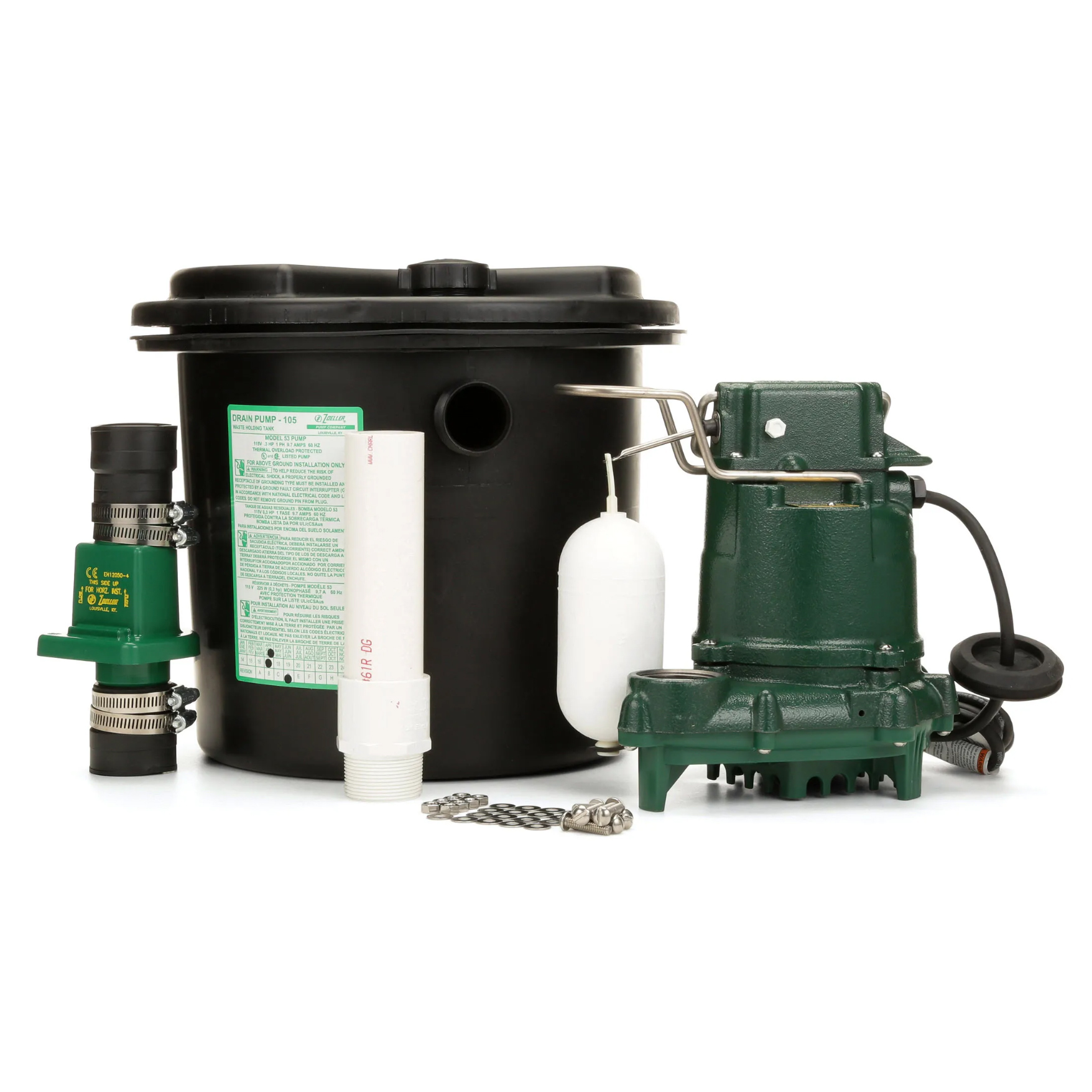 Zoeller® 1050001 M53 WasteSeries Effluent Pump Package,, 42 OFF