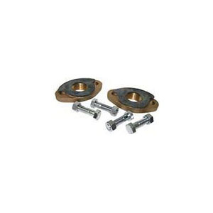 A.Y. McDonald 5131-083, 7610FKIT Meter Flange Kit, 1-1/2 in Meter, Oval Flange x FNPT, Brass, Domestic