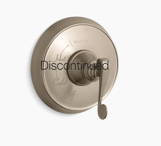 Revival Valve Trim With Scroll Lever Handle For Rite Temp Pressure Balancing Valve Requires Valve Kt16117 4 Bv Brushed Bronze First Supply